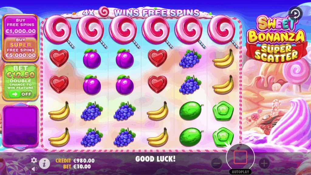Rozgrywka Sweet Bonanza Super Scatter